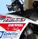 Retor recorre con su Derbi Terra la ruta de los comuneros