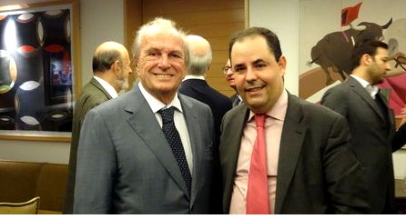 A la izquierda, Francisco Pinto Balsemao, Ex Primer Ministro de Portugal, junto a Carlos Uriarte, Presidente de Paneuropa Juventud.