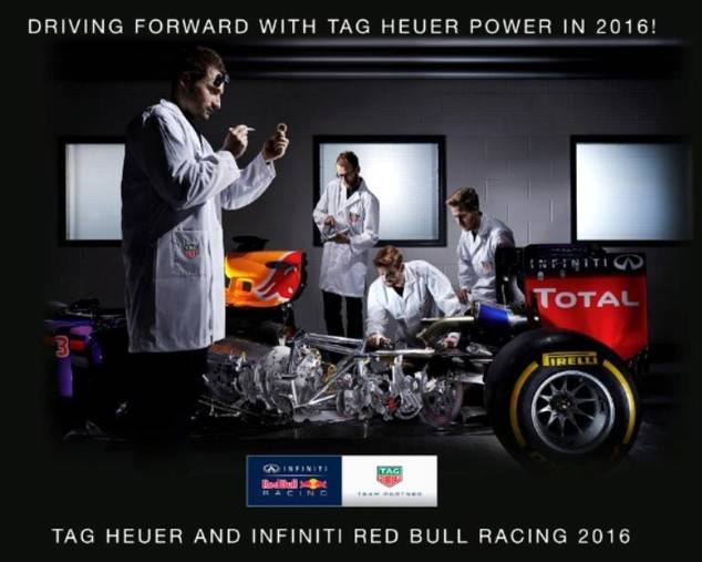 TAG Heuer firma con el equipo de Fórmula 1 Red Bull Racing