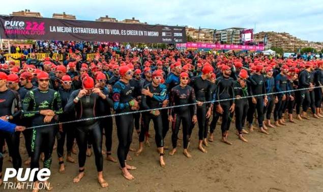 Todo preparado para el Triatlón de Marina d'Or