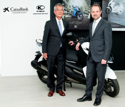 KYMCO España y CaixaBank ofrecen la forma más ágil y atractiva de moverse en una motocicleta