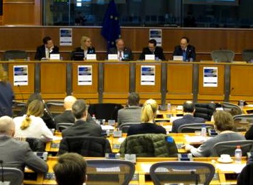 Jornada de trabajo en el Parlamento Europeo.