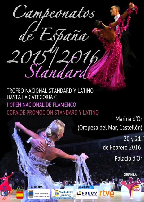 Marina d’Or acoge este fin de semana el Campeonato Nacional de Baile Standard
