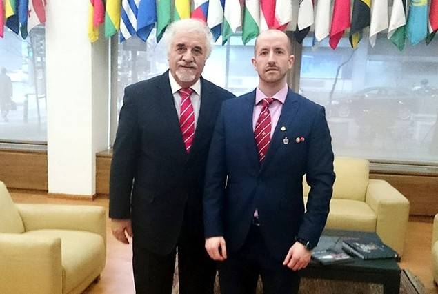 El la imagen, a la izquierda, el Presidente de Honor del Congreso, el Embajador George Massaad, junto al Gran Príncipe Jorge Rurikovich, Consejero de Relaciones Institucionales y Miembro del Comité de Honor en Expofooding World Congress.