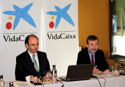Antonio Trueba, Director General de VidaCaixa y Tomás Muniesa, Vicepresidente Ejecutivo-Consejero Delegado de VidaCaixa.