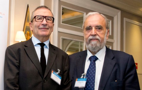 De izquierda a derecha, el presidente de GasIndustrial y el de MibGas.