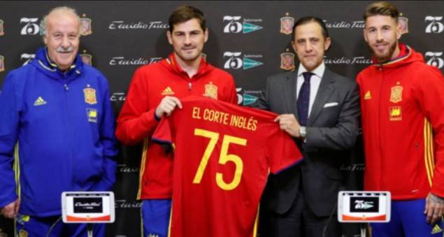 La marca Emidio Tucci de El Corte Inglés vestirá a la selección Española de Fútbol