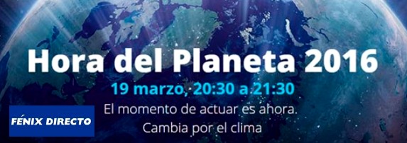 Fénix Directo alerta sobre el cambio climático apoyando “La Hora del Planeta”