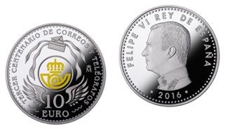 La Real Casa de la Moneda lanza una moneda Conmemorativa del 300 Aniversario de Correos