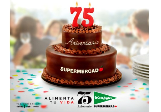 Supermercados El Corte Inglés celebra el 75 Aniversario con un 75% de descuento en la 2ª unidad