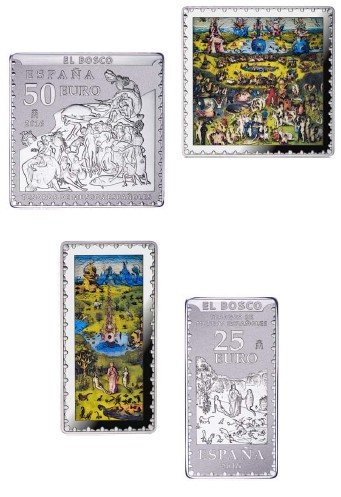 Las mejores obras del Bosco acuñadas en oro y plata