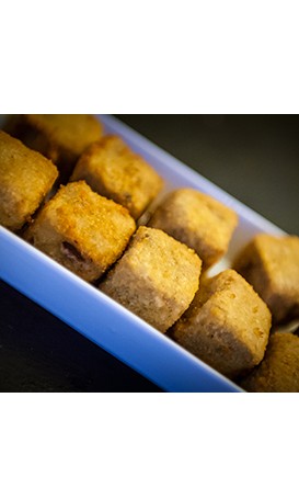 Riquísimas croquetas de compango.