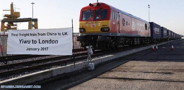 Llega a Londres el primer tren de carga China-Reino Unido