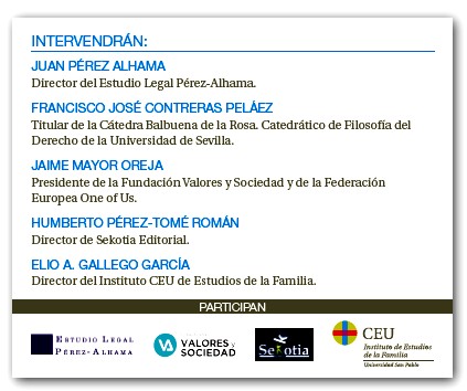 Presentación de la publicación 'La batalla por la familia en Europa'