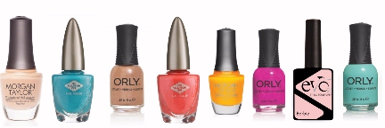 Algunos esmaltes Top Ten Pantone