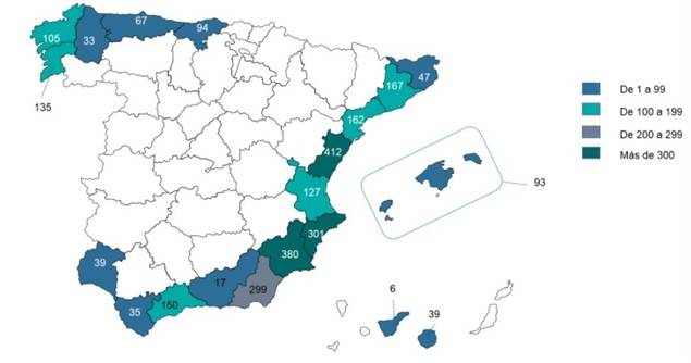 Desglose de viviendas por provincia