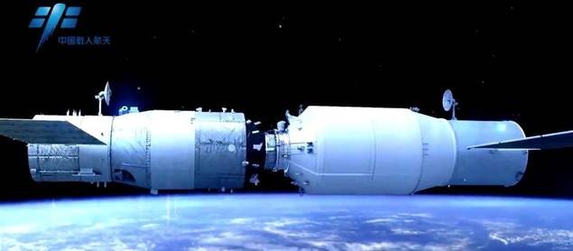 China se apresta a lanzar su primera nave espacial de carga Tianzhou-1