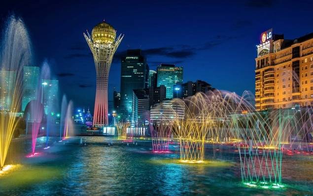 Astana, capital de Kazajstan.
