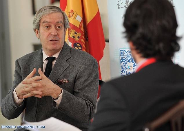 El embajador de España en China, Manuel Valencia (Copyright foto: Xinhuanet/Xu Xin)