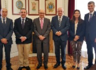 El Ministro Montoro recibe a miembros de la Junta Directiva del Colegio de Titulares Mercantiles de Málaga