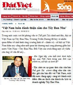 Destacada repercusión en Vietnam por una entrevista publicada en ElMundoFinanciero.com