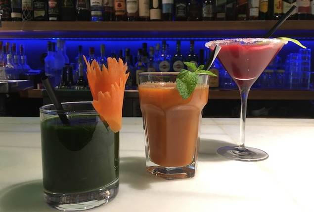 Coctelería saludable en el restaurante Floren Domezain