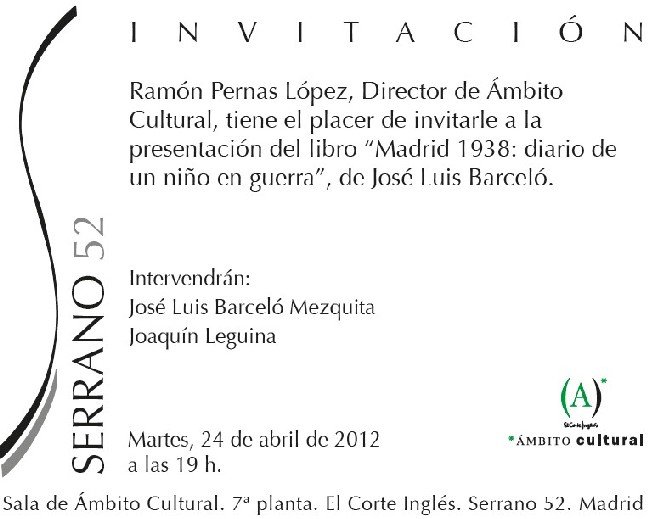 Presentarán un libro póstumo de José Luis Barceló Fernández de la Mora
