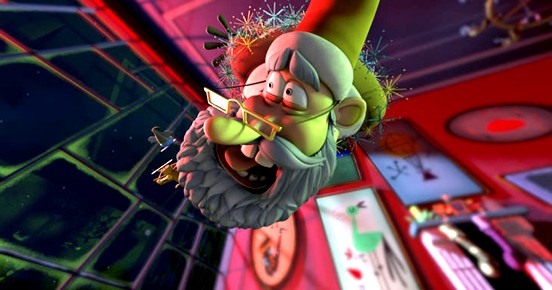 Barreira y sus alumnos de animación 3D en la final de los Premios Quirino