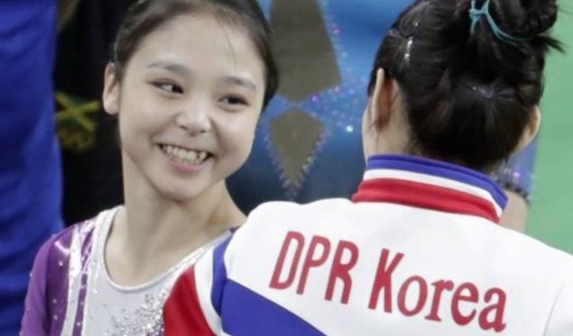 La delegación de alto nivel norcoreana en la clausura de los JJOO de Pyeongchang