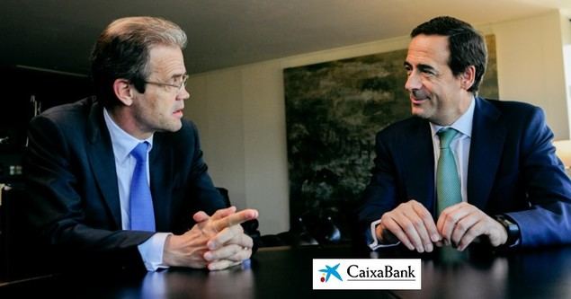Jordi Gual, presidente de CaixaBank, y Gonzalo Gortázar, consejero delegado de CaixaBank.