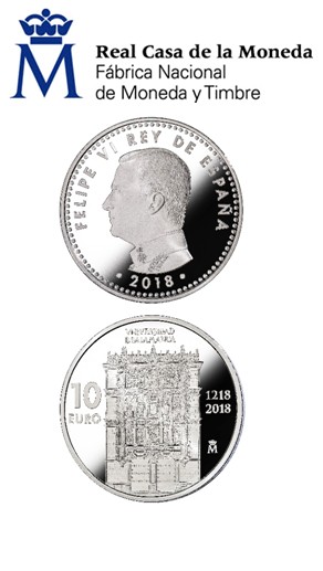 Nueva moneda conmemorativa del VIII Centenario de la Universidad de Salamanca