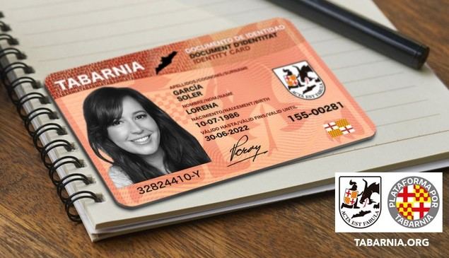 Tabarnia emite su DNI