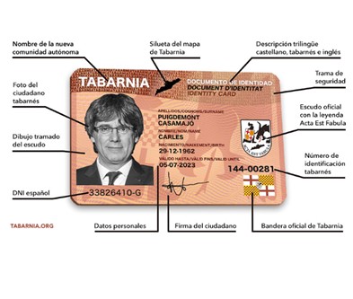 Tabarnia emite su DNI