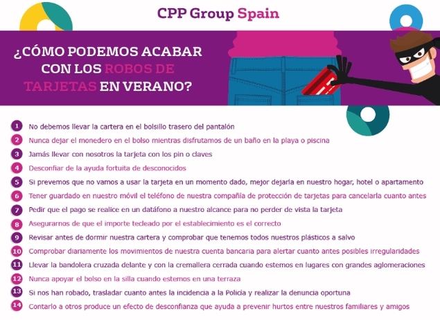 El verano concentró el 30% de los robos de tarjetas en España en 2017