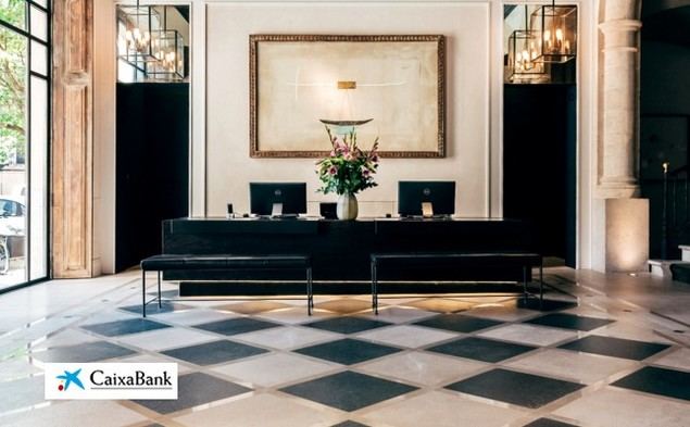 Recépción Hotel Sant Francesc, financiado por Hotels & Tourism.