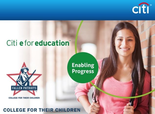 Una de las acciones de ésta campaña, entre las diez que agrupa, es 'Fallen Patriots', que proporciona becas universitarias y asesoramiento educativo a niños de América del Norte que han perdido a un padre en el ejército de los EE.UU.
