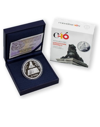 Moneda conmemorativa del 40 aniversario de la Constitución española