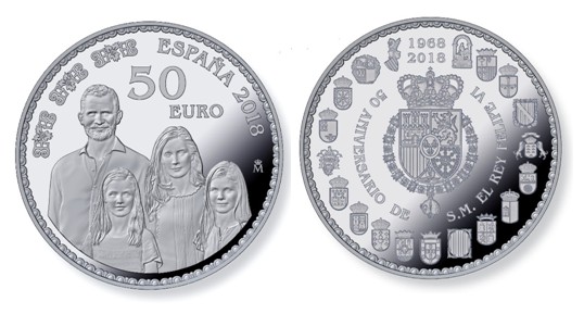 La Real Casa de la Moneda lanza una colección conmemorativa por el 50 cumpleaños del Rey