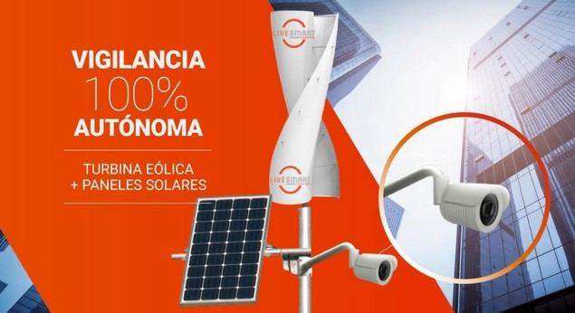 Energía renovable para las cámaras de vigilancia LiveSmart, el futuro de la seguridad