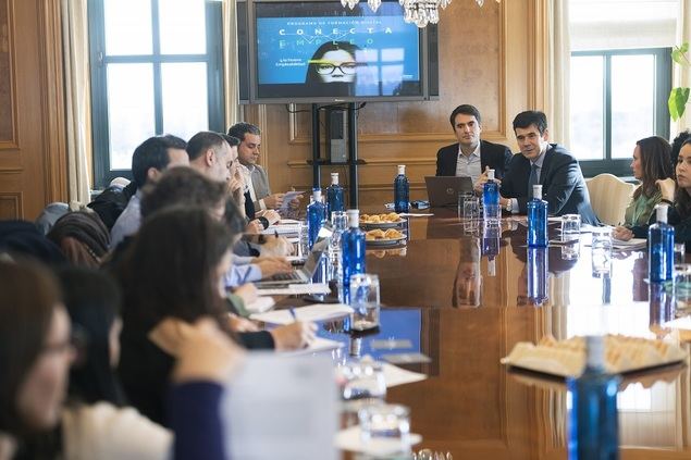 Uno de los desayunos informativos de Conecta Empleo, de la Fundación Telefónica.