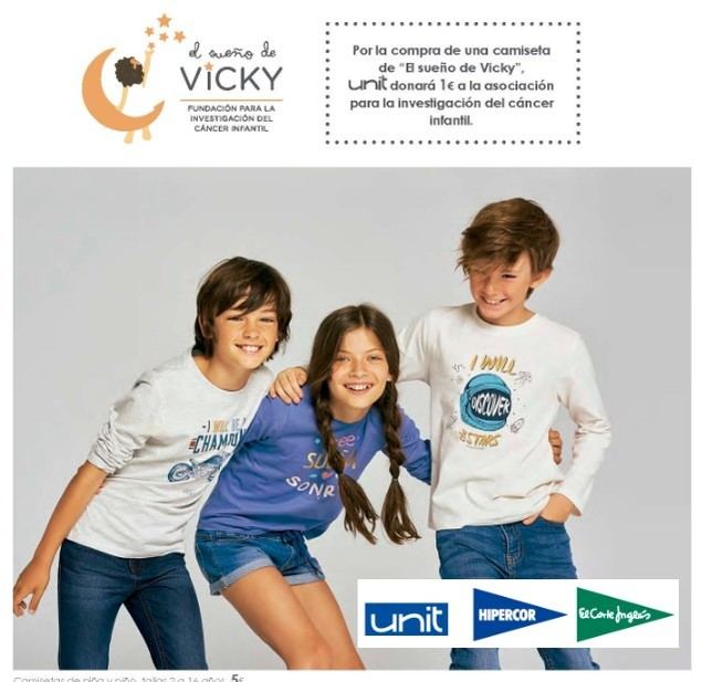 El Corte Inglés dona 29.161 euros a El Sueño de Vicky para la investigación del cáncer infantil