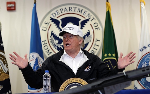 El Presidente Trump ha viajado recientemente a la frontera con México para apoyar el proyecto de su muro fronterizo.