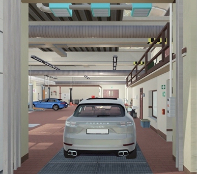 Porsche desarrolla la conducción autónoma en el taller Stuttgart/Munich