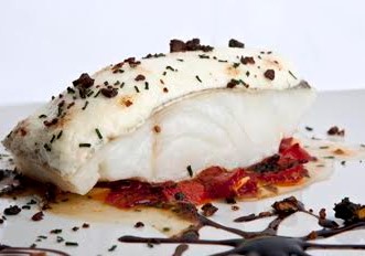 Lomo de bacalao al horno con alioli, de Los Galayos.