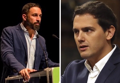 Albert Rivera, convertido en 'Carlos Alberto' por Abascal.