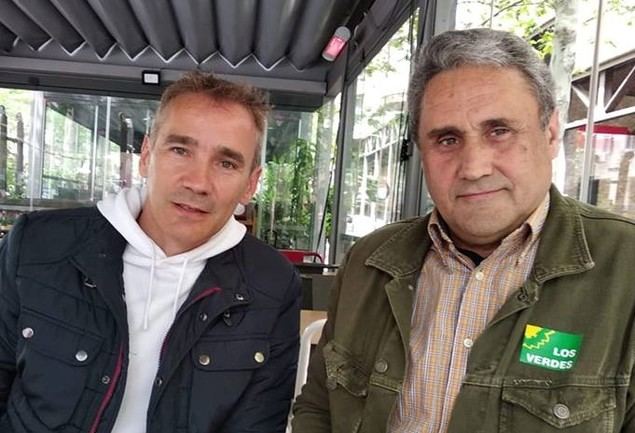 Juan Carlos Martínez a la izquierda acompañado por Esteban Cabal.