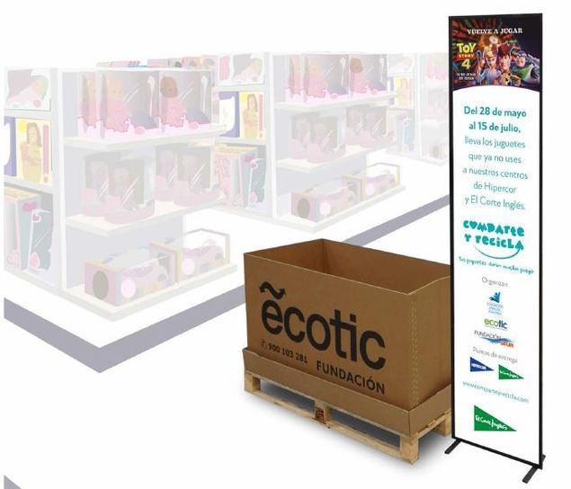 El Corte Inglés se une a la campaña “Comparte y Recicla” para dar una nueva vida a los juguetes