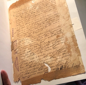 Uno de los interesantes legajos sobre referidos a Formosa que la Orden de los Dominicos conserva en el Archivo Provincial de Santo Tomás de Avila.