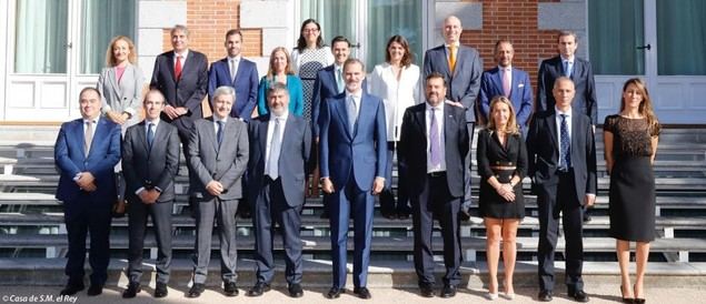 Su Majestad el Rey recibe a la Asociación Ferroviaria Española (Mafex)