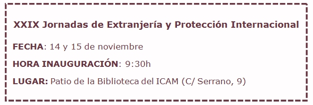 Arrancan en el ICAM las XXIX Jornadas de Extranjería y Protección Internacional